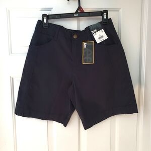 Lee Size 4 Charcoal Black Bermuda Shorts New